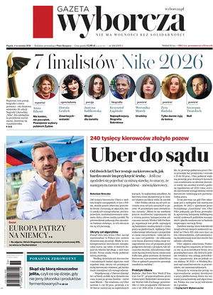Prima pagina Gazeta Wyborcza di oggi - Quotidiano estero