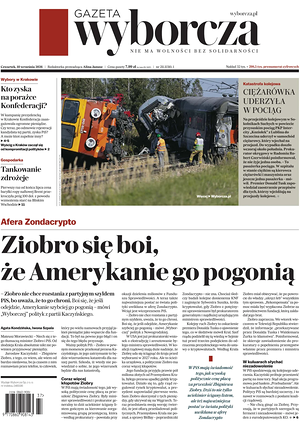 Prima pagina Gazeta Wyborcza di oggi - Quotidiano estero