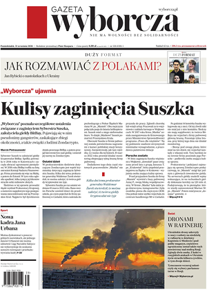 Prima pagina Gazeta Wyborcza di oggi - Quotidiano estero