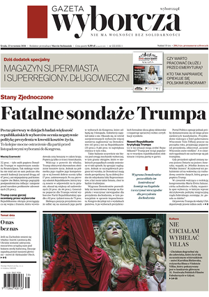 Prima pagina Gazeta Wyborcza di oggi - Quotidiano estero