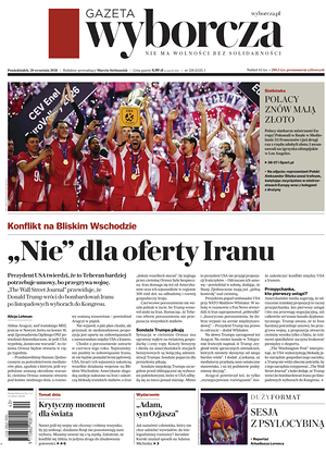 Prima pagina Gazeta Wyborcza di oggi - Quotidiano estero