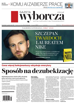 Prima pagina Gazeta Wyborcza di oggi - Quotidiano estero
