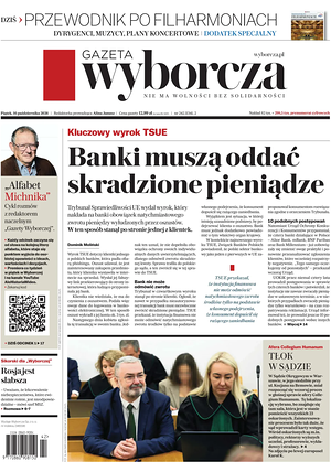 Prima pagina Gazeta Wyborcza di oggi - Quotidiano estero