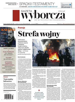 Prima pagina Gazeta Wyborcza di oggi - Quotidiano estero