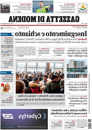 Prima pagina Gazzetta di Modena di oggi - Quotidiano regionale