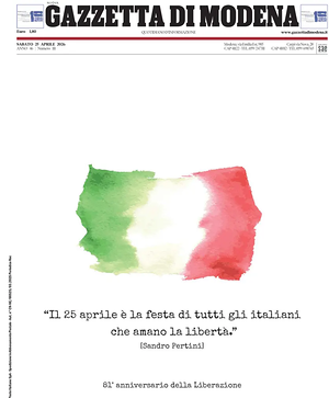 Prima pagina Gazzetta di Modena di oggi - Quotidiano regionale