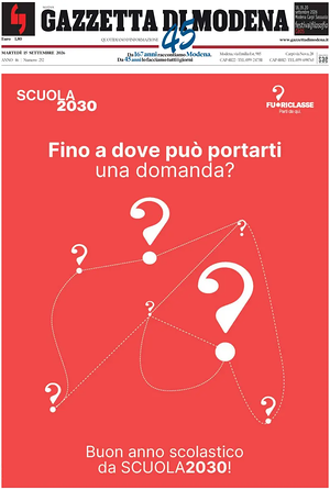 Prima pagina Gazzetta di Modena di oggi - Quotidiano regionale