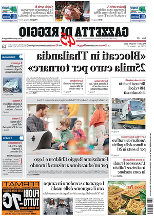 Prima pagina Gazzetta di Reggio di oggi - Quotidiano regionale