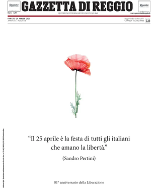 Prima pagina Gazzetta di Reggio di oggi - Quotidiano regionale