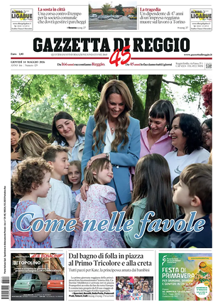 Prima pagina Gazzetta di Reggio di oggi - Quotidiano regionale