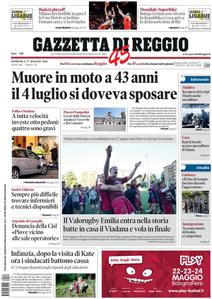 Prima pagina Gazzetta di Reggio di oggi - Quotidiano regionale