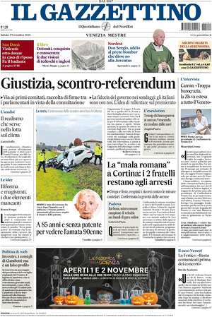 Il Gazzettino prima pagina