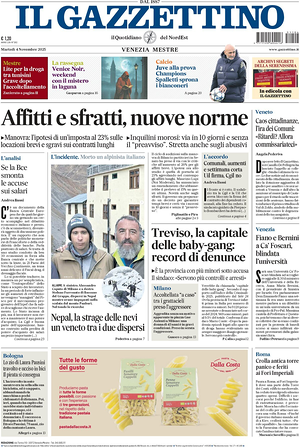 Il Gazzettino prima pagina