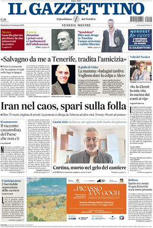 Il Gazzettino prima pagina