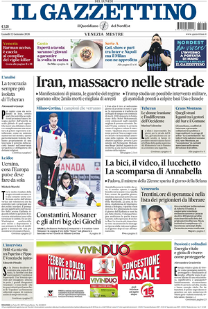 Il Gazzettino prima pagina