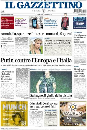 Il Gazzettino prima pagina