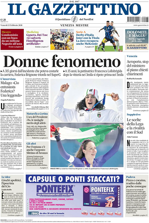 Prima pagina Il Gazzettino di oggi - Quotidiano nazionale