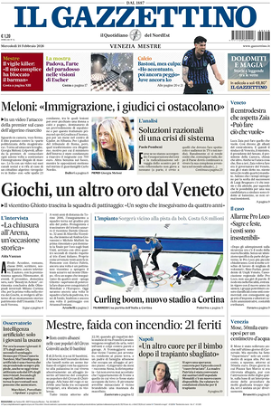 Prima pagina Il Gazzettino di oggi - Quotidiano nazionale