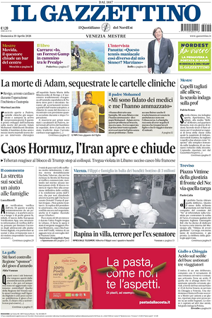 Il Gazzettino prima pagina