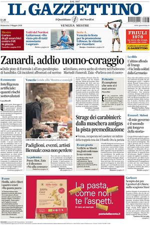 Prima pagina Il Gazzettino di oggi - Quotidiano nazionale