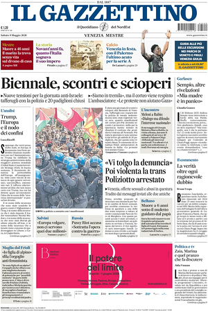 Prima pagina Il Gazzettino di oggi - Quotidiano nazionale