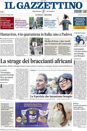 Prima pagina Il Gazzettino di oggi - Quotidiano nazionale