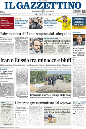 Prima pagina Il Gazzettino di oggi - Quotidiano nazionale