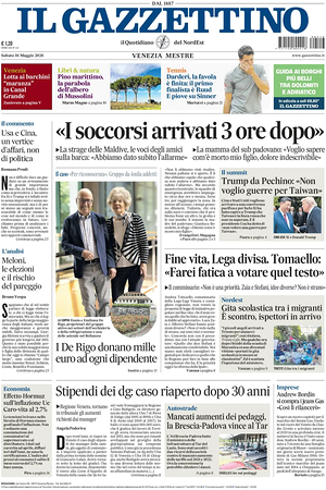 Prima pagina Il Gazzettino di oggi - Quotidiano nazionale