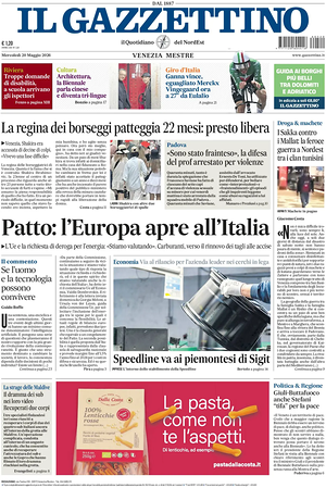 Prima pagina Il Gazzettino di oggi - Quotidiano nazionale