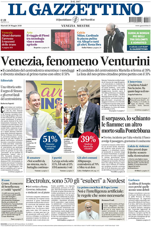 Prima pagina Il Gazzettino di oggi - Quotidiano nazionale