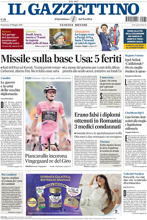 Prima pagina Il Gazzettino di oggi - Quotidiano nazionale