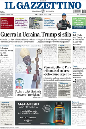 Prima pagina Il Gazzettino di oggi - Quotidiano nazionale