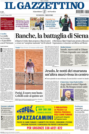 Prima pagina Il Gazzettino di oggi - Quotidiano nazionale