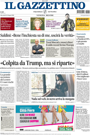 Prima pagina Il Gazzettino di oggi - Quotidiano nazionale