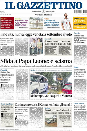 Prima pagina Il Gazzettino di oggi - Quotidiano nazionale