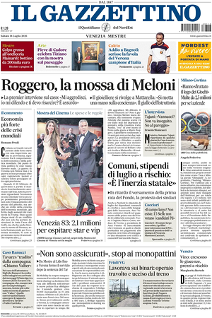 Il Gazzettino prima pagina