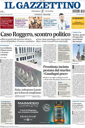 Il Gazzettino prima pagina
