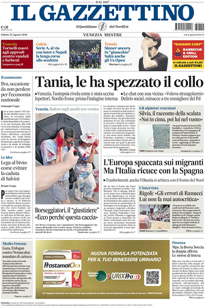 Prima pagina Il Gazzettino di oggi - Quotidiano nazionale