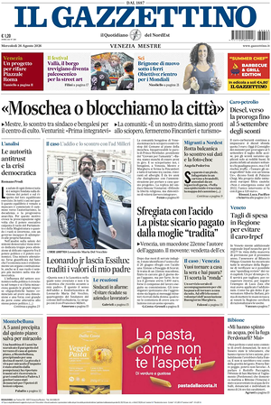 Prima pagina Il Gazzettino di oggi - Quotidiano nazionale