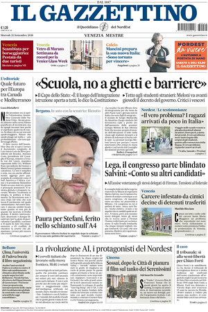 Prima pagina Il Gazzettino di oggi - Quotidiano nazionale