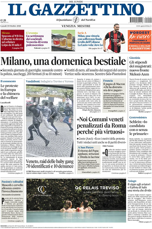 Il Gazzettino prima pagina