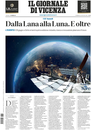 Prima pagina Il Giornale di Vicenza di oggi - Quotidiano regionale