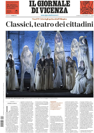 Prima pagina Il Giornale di Vicenza di oggi - Quotidiano regionale