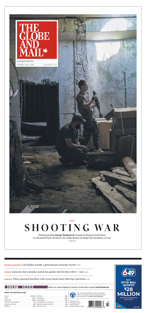 Prima pagina The Globe and Mail di oggi - Quotidiano estero