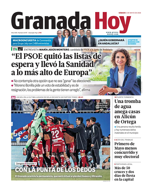 Portada Granada Hoy de hoy - Periódico regional