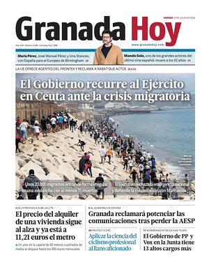 Prima pagina Granada Hoy di oggi - Quotidiano regional