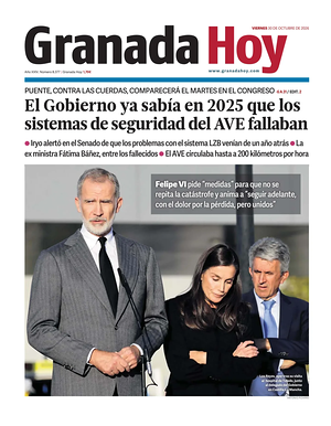 Prima pagina Granada Hoy di oggi - Quotidiano regional
