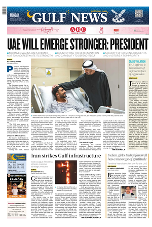 Prima pagina Gulf News di oggi - Quotidiano estero