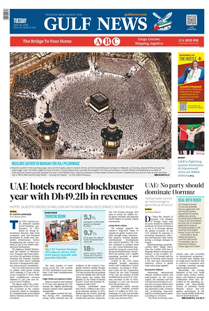 Prima pagina Gulf News di oggi - Quotidiano estero