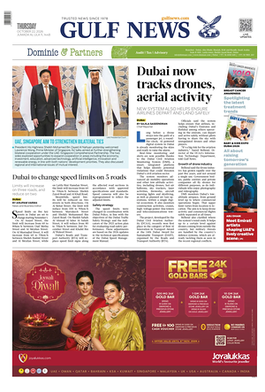 Prima pagina Gulf News di oggi - Quotidiano estero